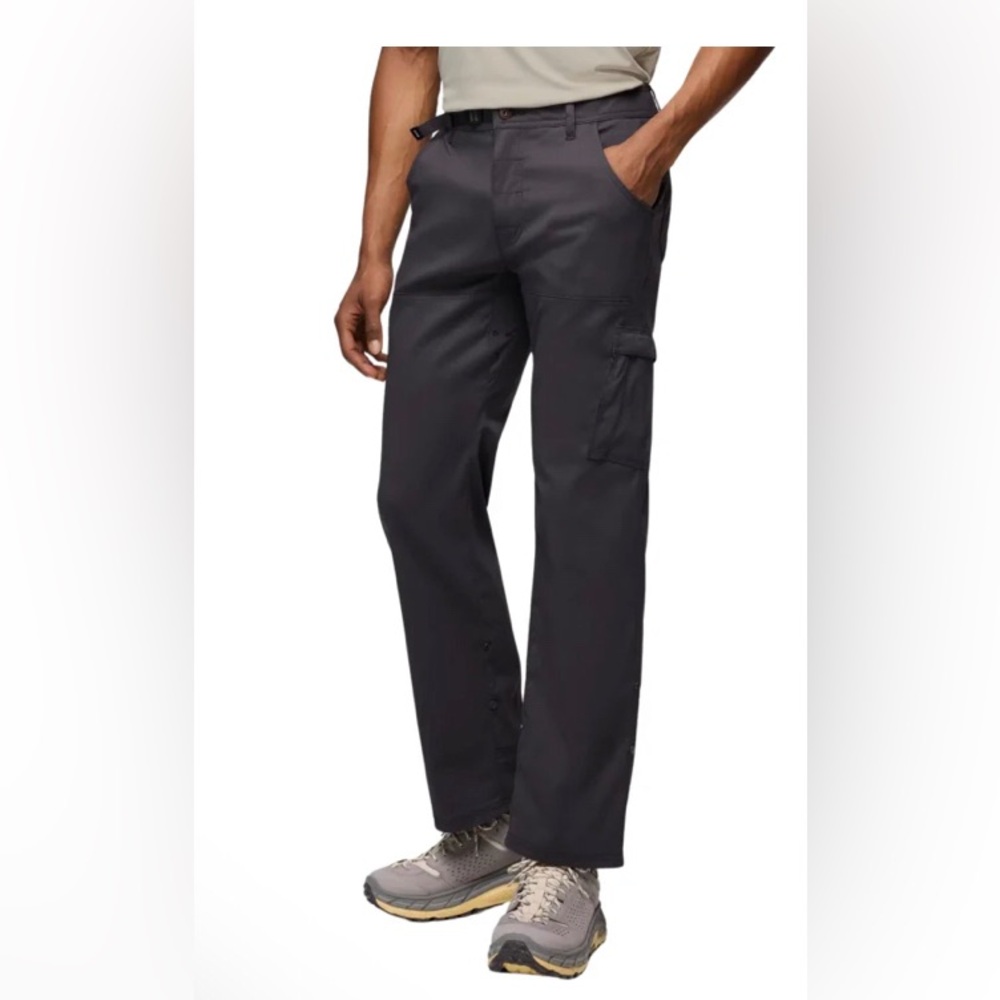 Prana stretch Zion mens pants 32x32 charcoal grey convertible pockets hiking